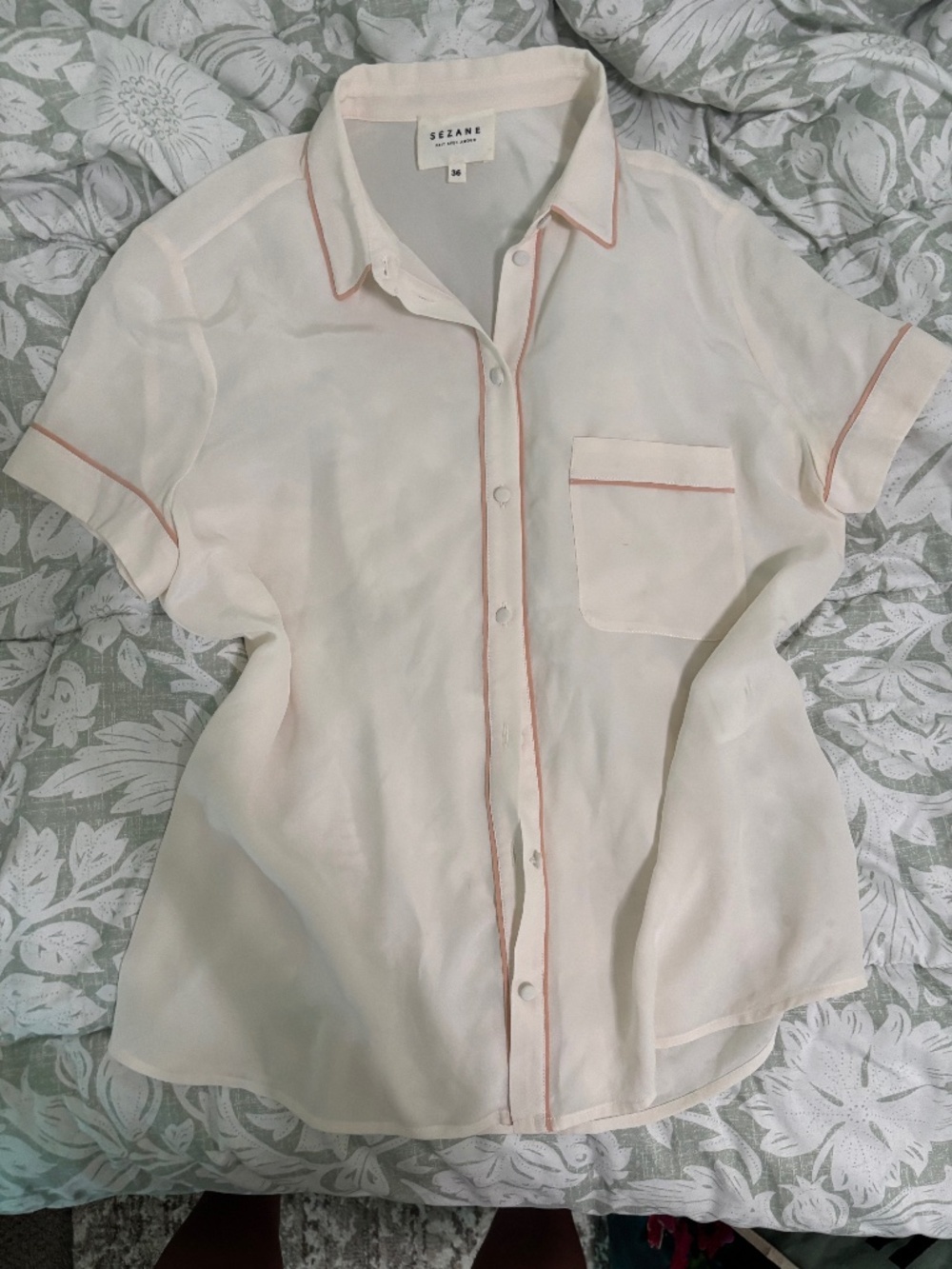 Silk button up